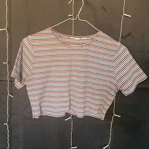 stripped crop top